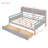 Size Daybed In Gray, Wood Slat Build, Bedside Shelf And 2 Drawers - Stylish For Home Gray With Strong Support, Shelf, Ideal Bedroom Living Room Furnishing-944451493-944451492