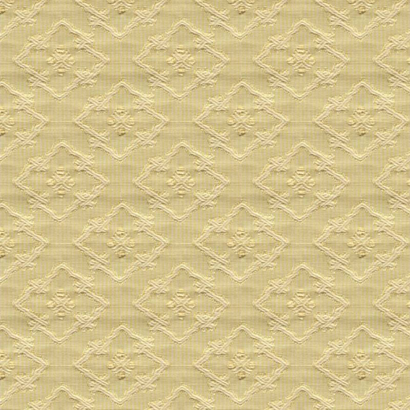 Creek Figured Woven Cotton Blend Fabric, Butter