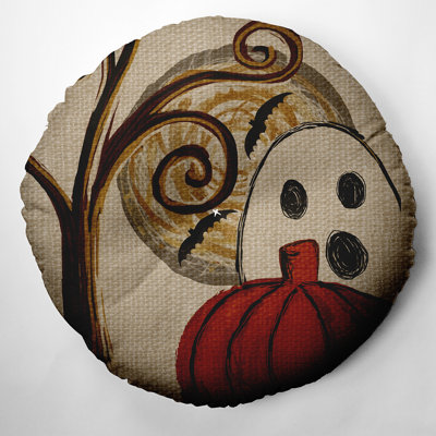 326_Ooky Spooky, coussin d'Halloween touffeté au design d'Halloween