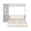 Grand lit escamotable avec garde-robe et DEL