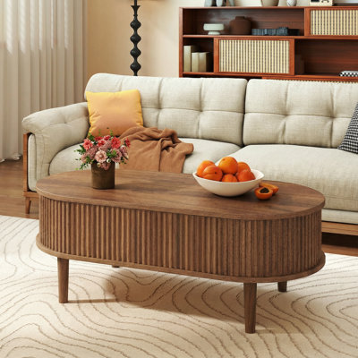 39" Fluted Lift Top Coffee Table