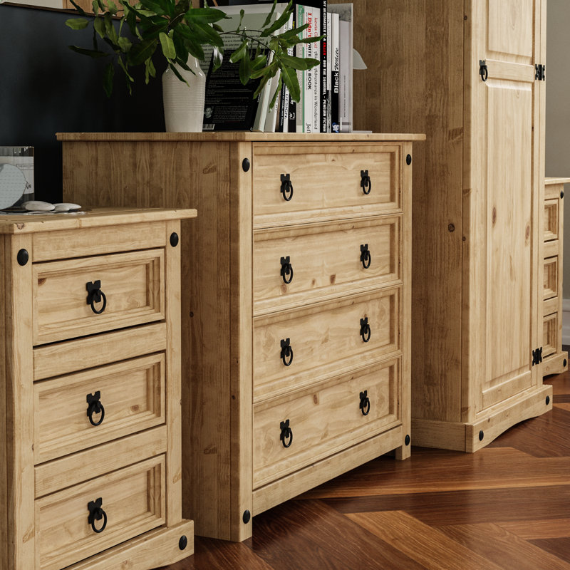Harold Solid Wood Piece Bedroom Set
