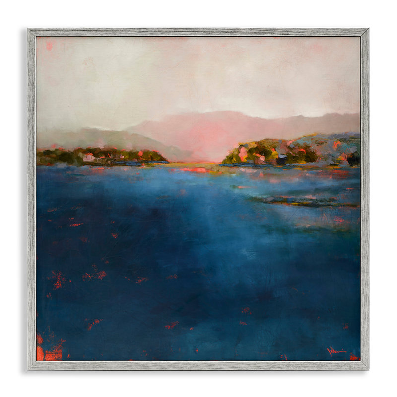 «Still Water Seascape», estampe numérique, design par Patrick Dennis, H 12 po x l 12 po, Estampe numérique Farmhouse
