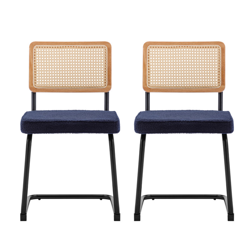 Chaise Behadil, Bleu, Noir, noir, noir, noir