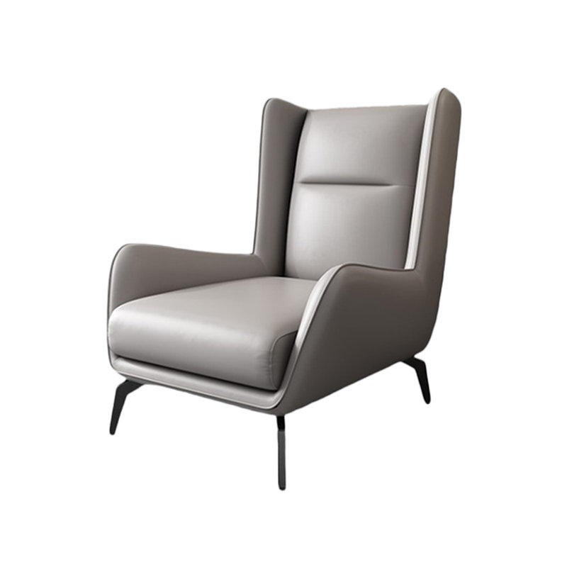 Fauteuil inclinable en similicuir Mieya, Gris