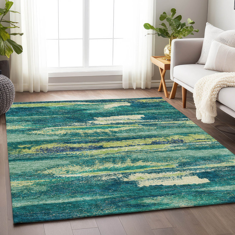 Tapis émeraude de qualité supérieure Prisco, Rectangle 9 pi x 12 pi
