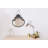 Pabst Pewter Framed Wall Mirror with Decorative Chain and Antique Finish-1131672442
