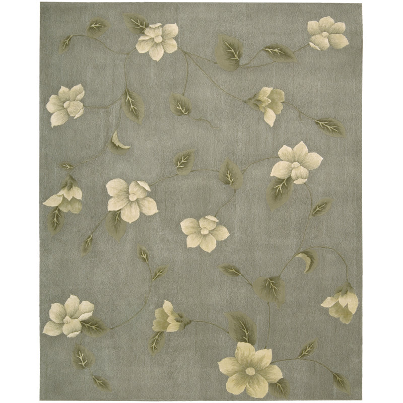 Galiya Wool Floral Indoor Rug, Rectangle 3'6" x 5'6"