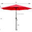 Parasol d'extérieur 10pi sans rabat - rouge