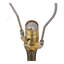 Lampe de table avec tambour en verre D15x29 "(assemblage de l'abat-jour requis)