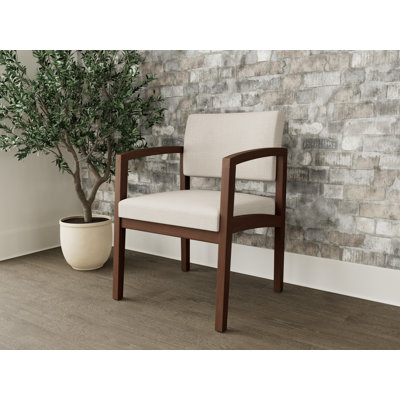 Lenox Wood Waiting Reception Guest Chair Wood Frame