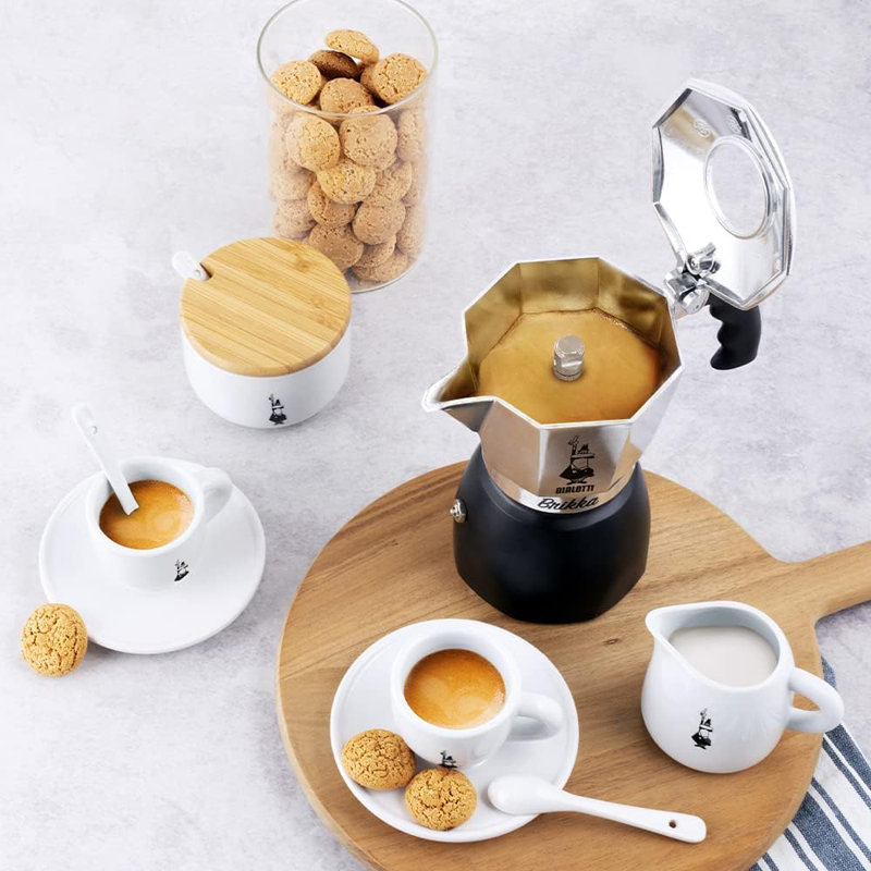 Bialetti Brikka Black Aluminum 2-Cup Stovetop Espresso Maker
