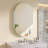 20 x 30 Inches Oval Bathroom Medicine Cabinet with Frameless Mirror, Surface or Recessed Mount Bathroom Cabinets-1926959857