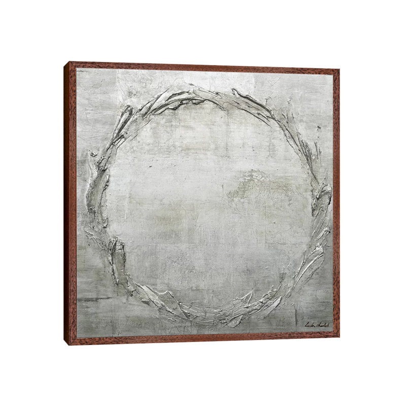 Spirit by Linda Charles - Painting on Canvas, Classic Brown Wood Floater Framed, 45.72cm H x 45.72cm W x 3.81cm D