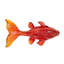 Figurine de poisson en résine transparente