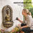 Wall-Mounted 3-Tier Outdoor Fountain with LED Lights