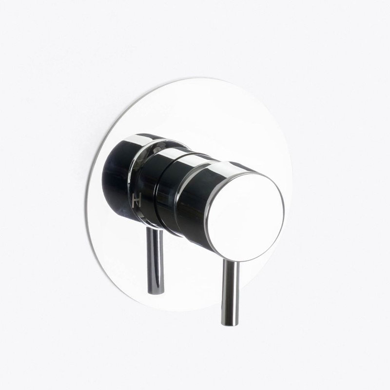 Metro 1 Way Pressure Balance Shower Mixer - Wall Mount - 6" Brass/Polished Nickel, Polished Chrome