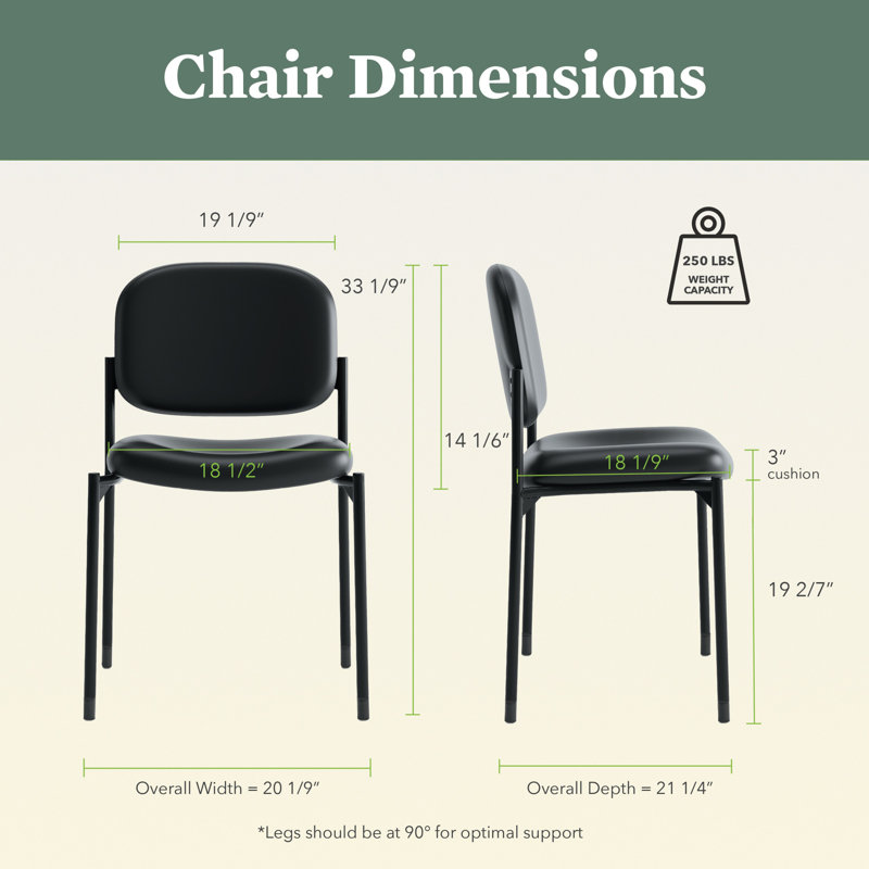 HON Scatter Stacking Guest Chair, Black
