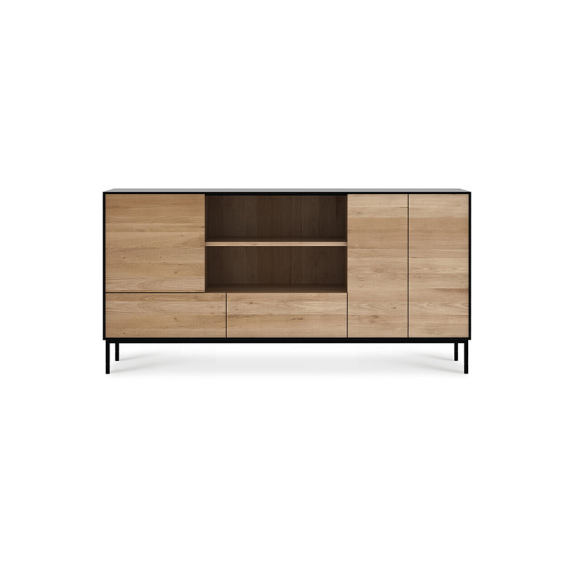 Nordic style simple modern wooden sideboard.