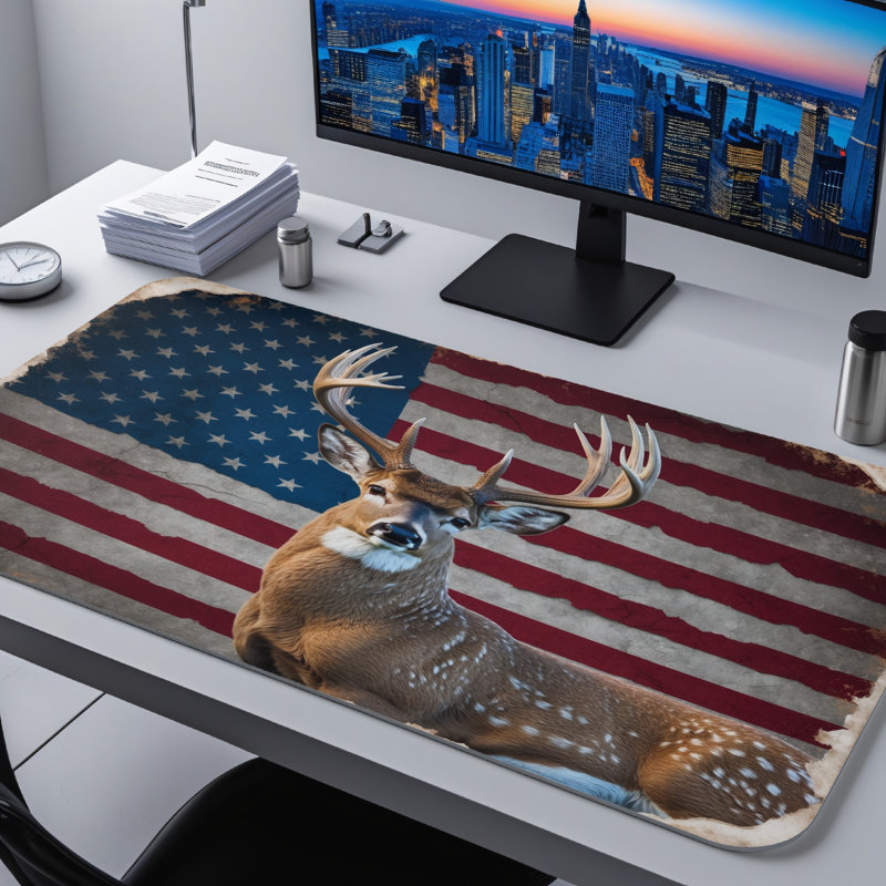 Polyester Desk Pad, 14.4x12.1