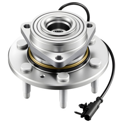 2PCS Front Wheel Bearing & Hub Assembly Fit for 2007-2013 Chevy Avalanche GMC Sierra 1500 Cadillac Escalade EXT 2007-2014 Tahoe OEM 515096, 6 Lugs with ABS Sensor, Wheel Bearing Hub Assembly Set