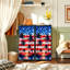 Commode de rangement verticale 4 tiroirs avec drapeau américain et aquarelle