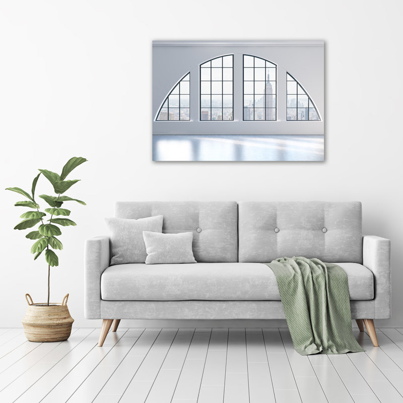 Spacious Interior - Wrapped Canvas Print