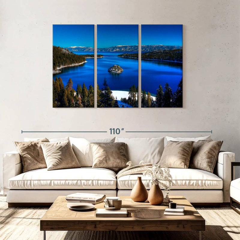 Emerald Bay d'Alvord Lake Tahoe, H 48 po x l 74 po