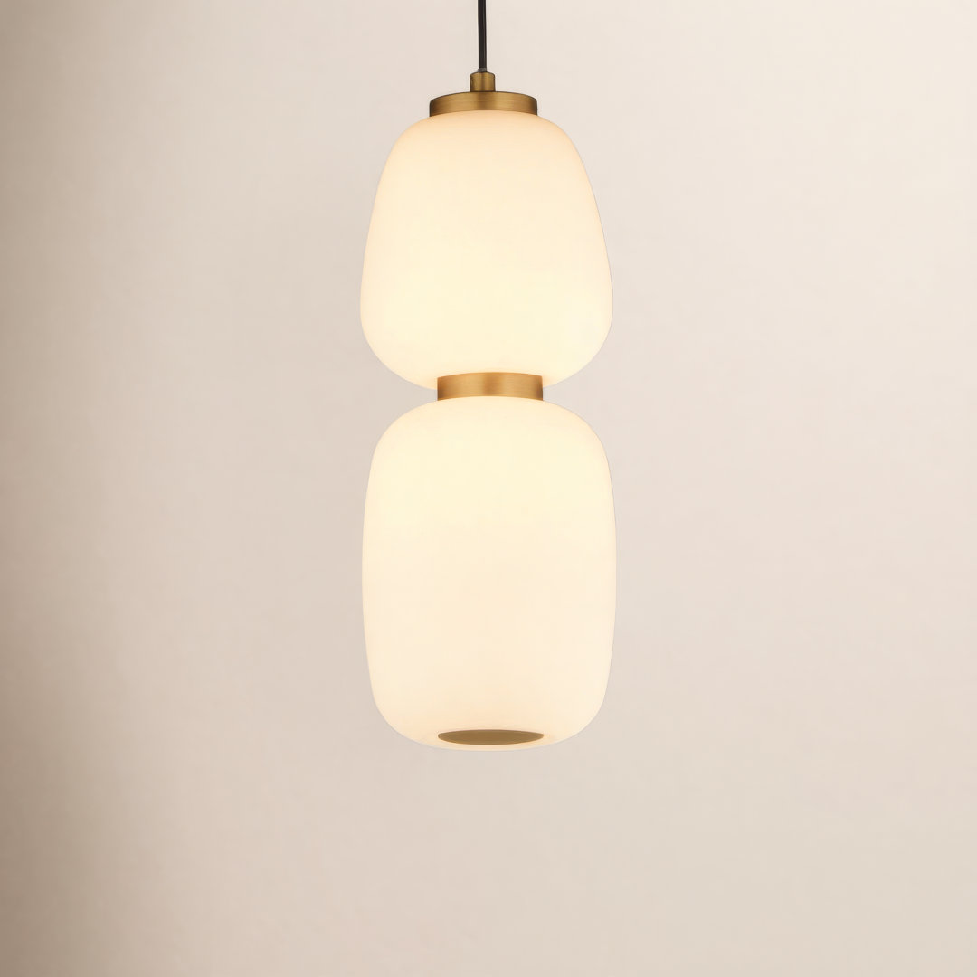 Kace 2 - Light Black/Gold LED Unique/Statement Pendant AllModern