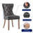 Senetria Faux Leather Wing Back Dining Chairs-91135414