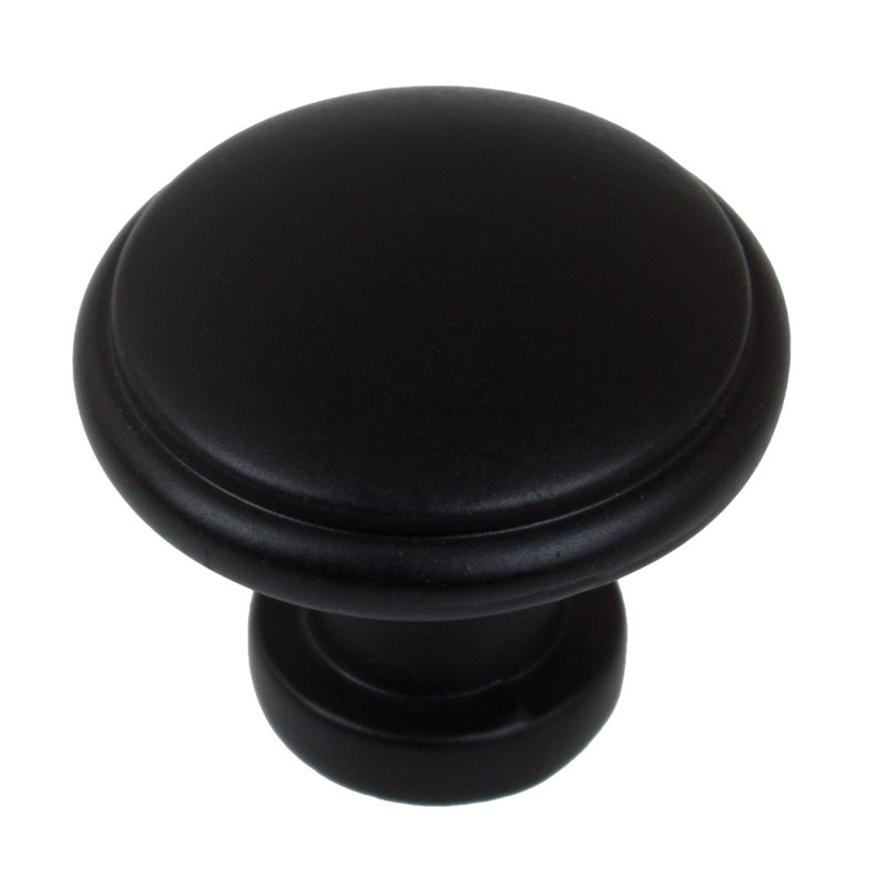 1 1/8" Diameter Mushroom Knob Multipack, Matte Black