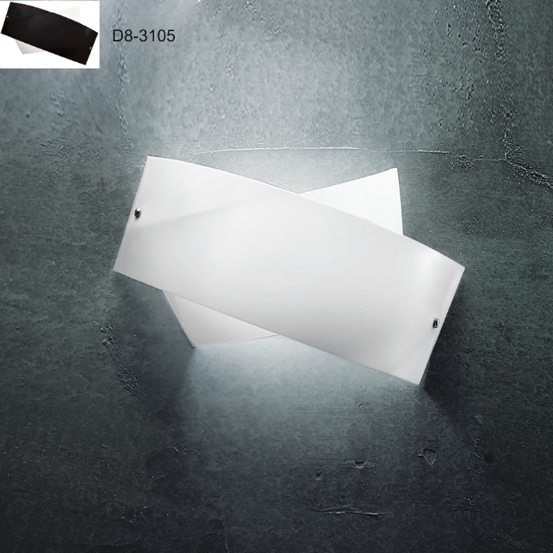 Tourbillon 1 - Light Flush Mounted Sconce, Black/White
