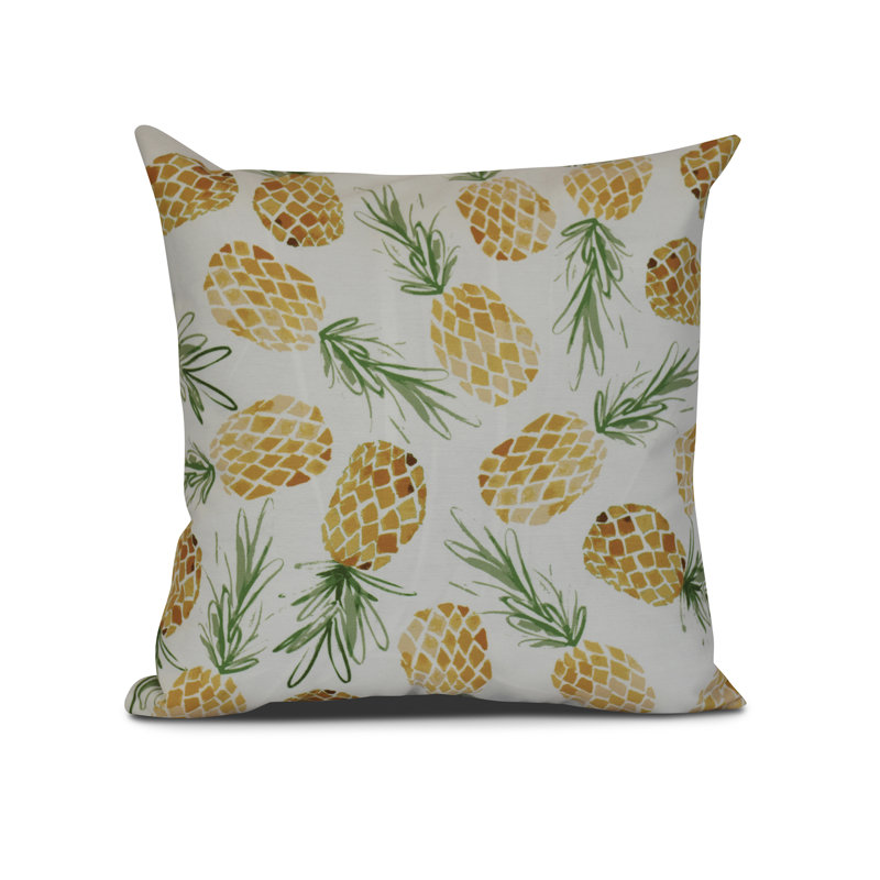 Housse et insert de coussin carré d'extérieur Tropical Resort, H 20 po x l 20 po x P 3 po