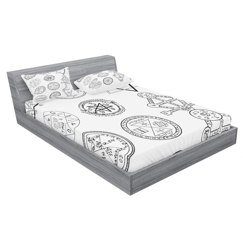 Microfiber Sheet Set, Queen Sheet Set with Fitted Sheet