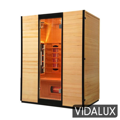 Vidalux Platinum 3 Person Full Spectrum Infrared Sauna With Complete Heat