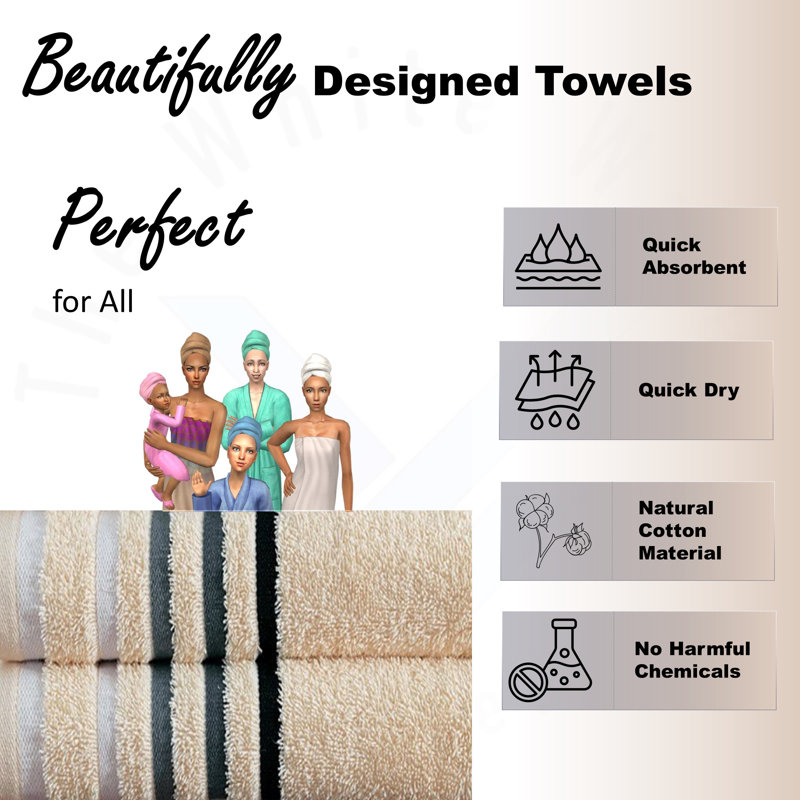100% Cotton Mulit-Size Set, Cream