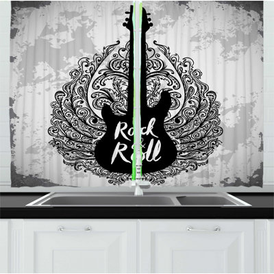 Ruffled Kitchen Curtain