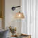 Bahwana Rattan Plug-in Swing Arm Sconce with Bulb Included