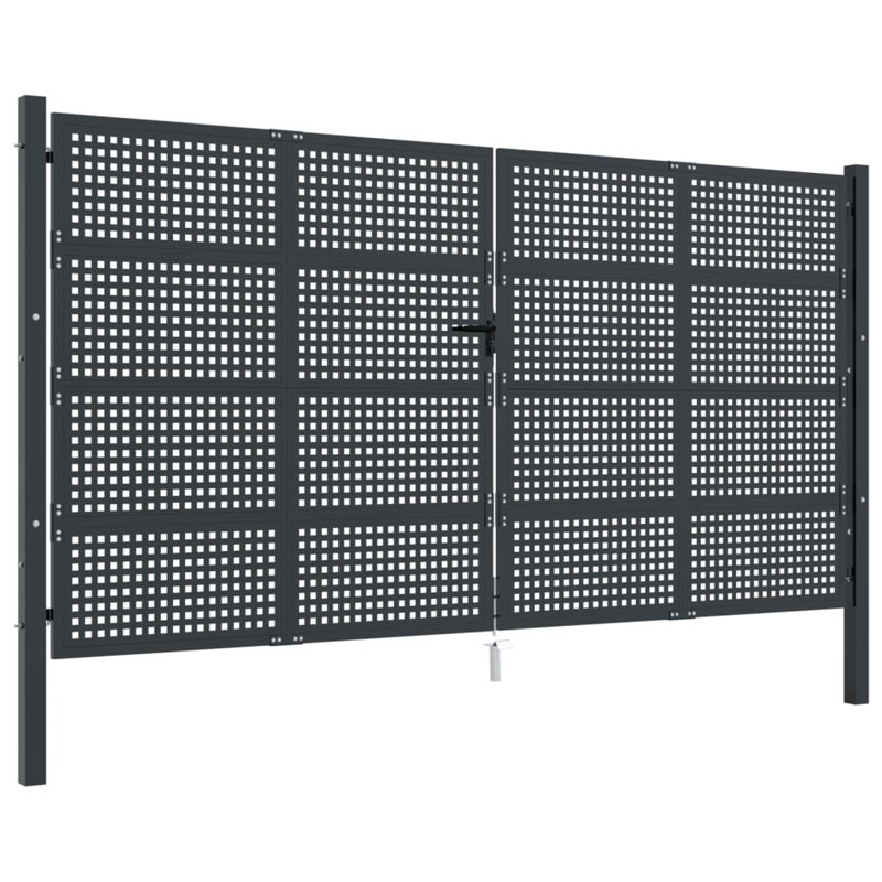 Ebern Designs Garden Gate Anthracite , 400cm H x 225cm W x 2.4cm D