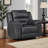 Henry Manual Rocker Recliner Chair In Pillow Tufted Microfiber-113497054