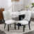 Velours blanc / noir
