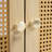 30-Inch Bathroom Vanity: Handwoven Rattan Doors, Solid Wood Legs