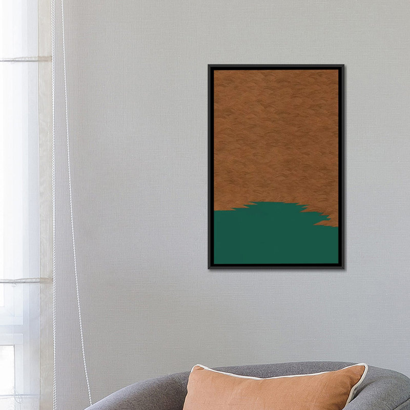 « abstract », impression sur toile, H 26 po x l 18 po x P 1,5 po, Toile avec cadre noir, Pas de tapis