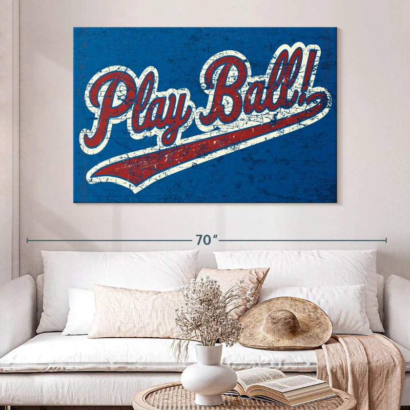 Plaque murale Play Ball, H 34 po x l 51 po