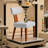 Mid Century Linen Modern Upholstered Dining Chairs Set of 2 With Wood Legs,Linen Grey-1685089341-1688756857