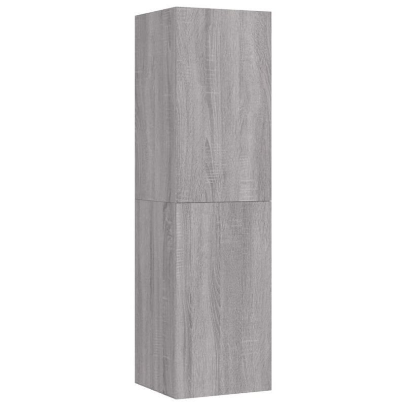 Brinda Linen Cabinet, Grey Sonoma