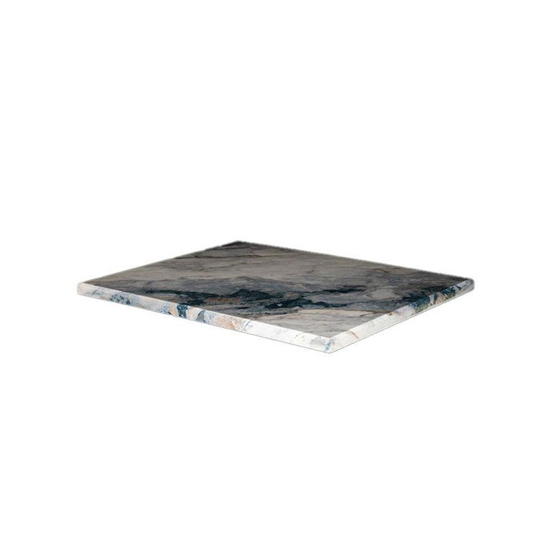 Plateau de table d'extérieur en bois thermolaqué, H 1,125 po x L 60 po x l 36 po, Pierre de lave