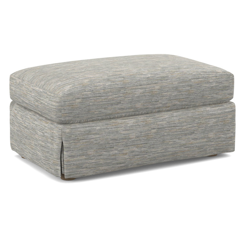 Upholstered Ottoman, Weathered Gray, 61555-75