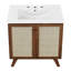 Meuble-lavabo sur pied simple 30 po avec plateau en bois manufacturé Modway Soma-93249773-93249774