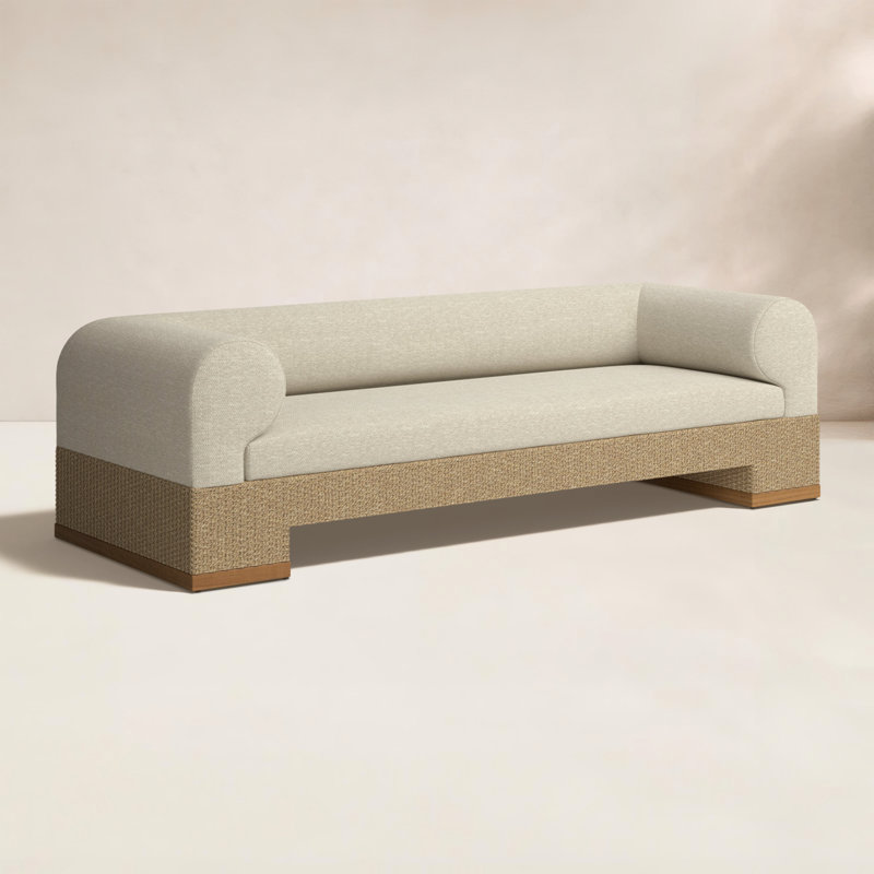 Joss Outdoor Sofa, Faye Sand, Teak